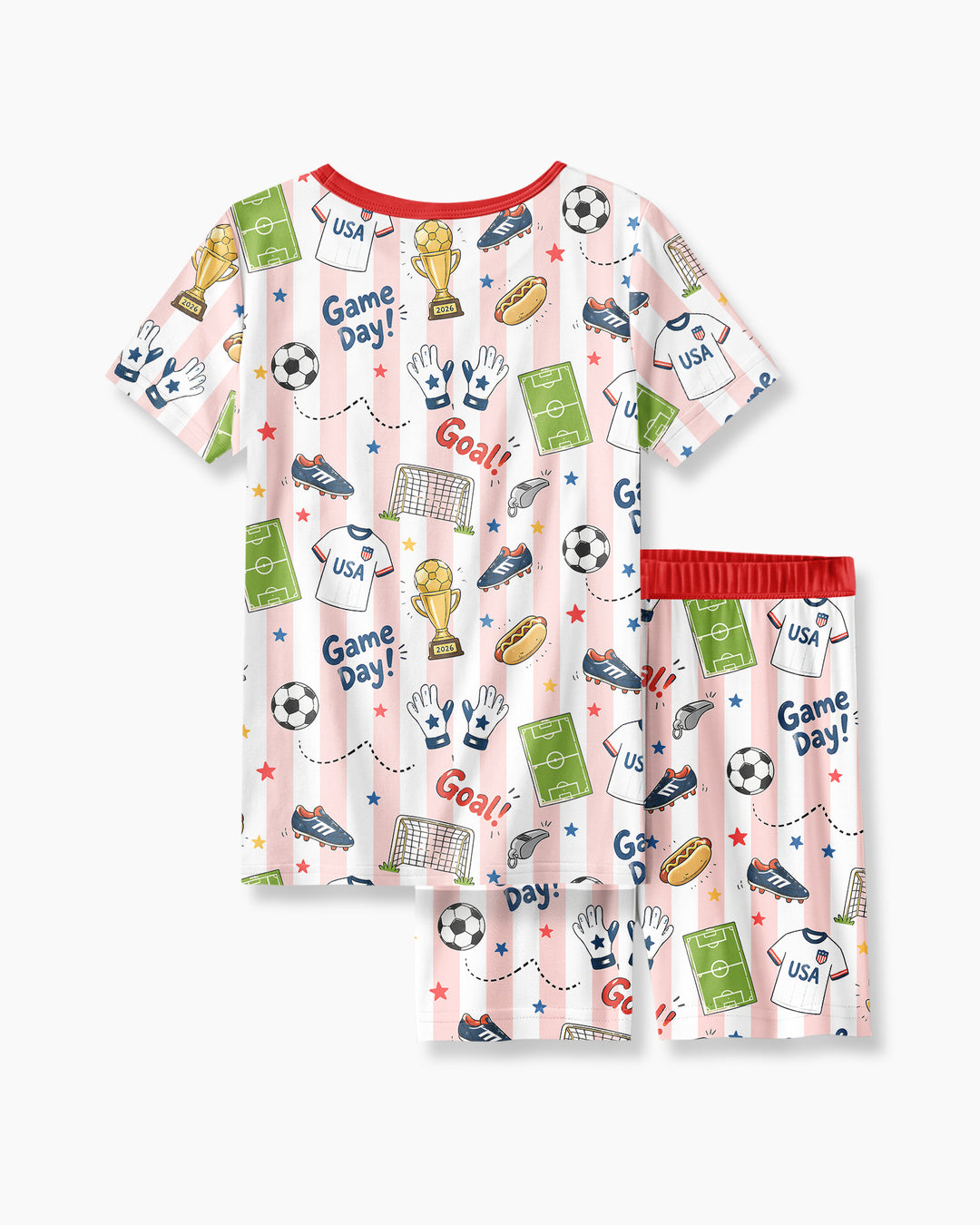 Schlafanzug-Set zweiteilig, kurze Ärmel, kurze Hose, Bambus