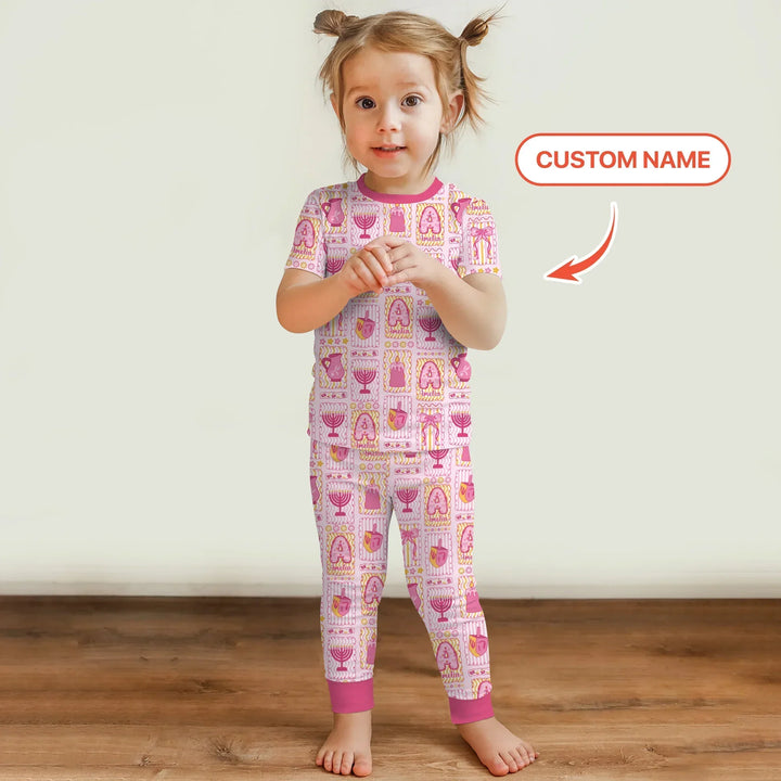 Zweiteiliges, kurzärmliges Pyjama-Set mit Marienkäfern