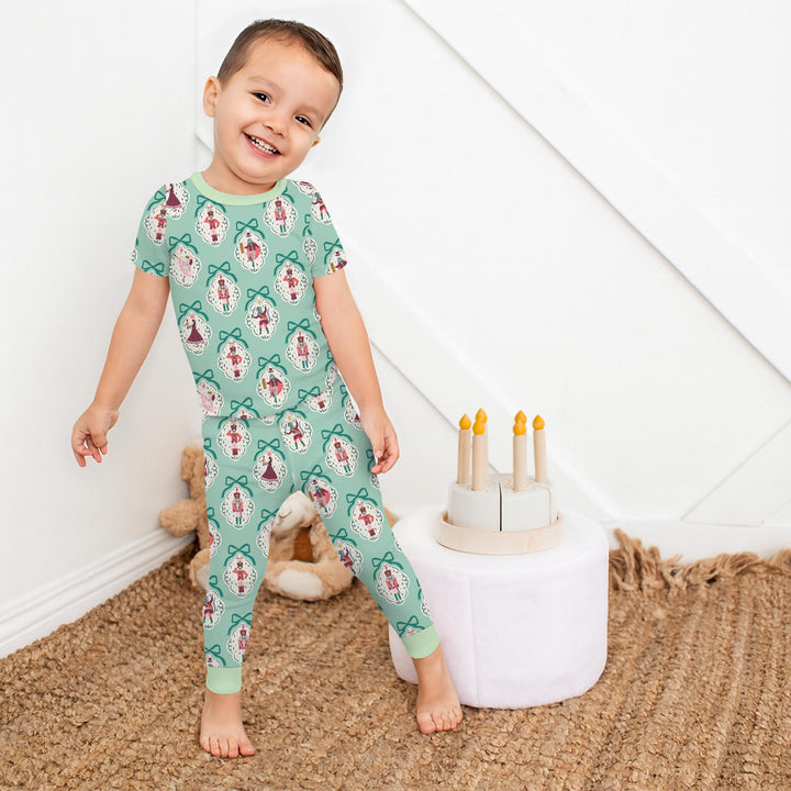 Zweiteiliges, kurzärmliges Pyjama-Set mit Marienkäfern