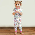Bright Christmas Bamboo Two Piece Short Sleeve Pajama Set