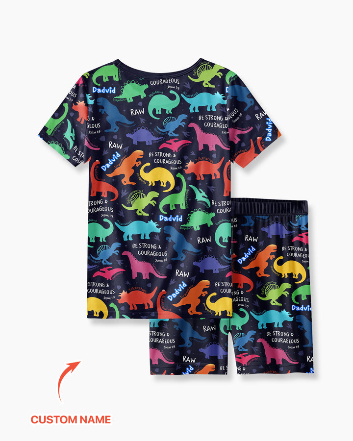 Schlafanzug-Set zweiteilig, kurze Ärmel, kurze Hose, Bambus