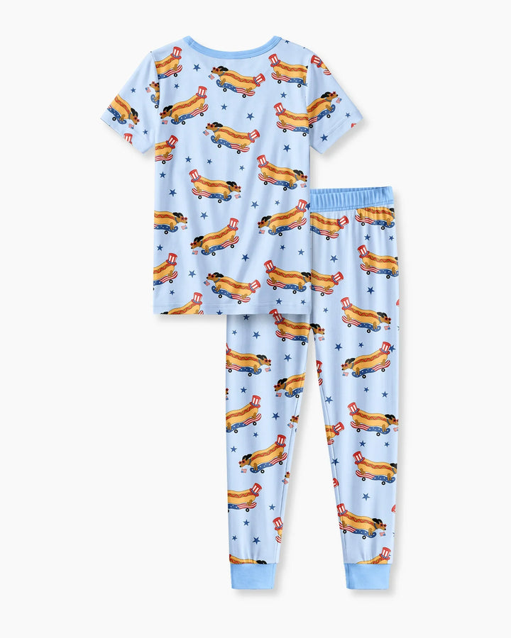 Zweiteiliges, kurzärmliges Pyjama-Set mit Marienkäfern