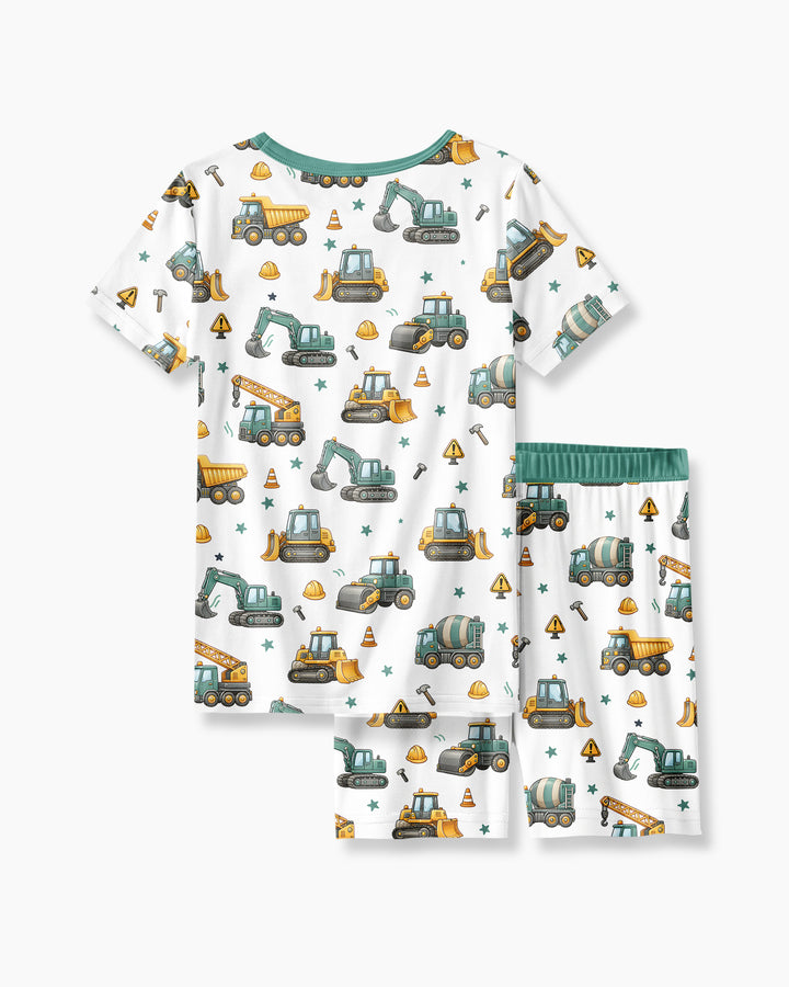 Schlafanzug-Set zweiteilig, kurze Ärmel, kurze Hose, Bambus