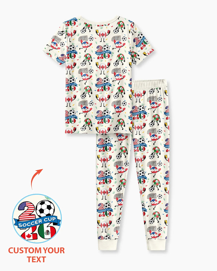 Zweiteiliges, kurzärmliges Pyjama-Set mit Marienkäfern