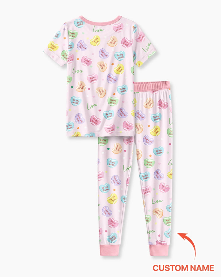 Zweiteiliges, kurzärmliges Pyjama-Set mit Marienkäfern