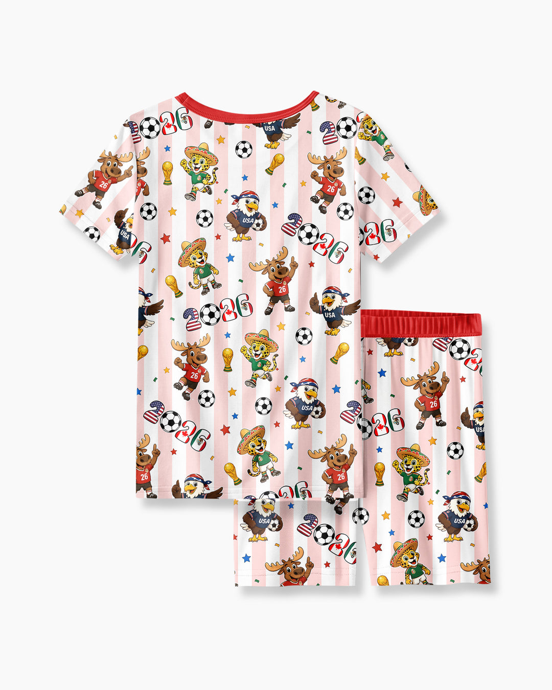 Schlafanzug-Set zweiteilig, kurze Ärmel, kurze Hose, Bambus