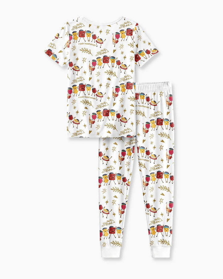 Zweiteiliges, kurzärmliges Pyjama-Set mit Marienkäfern