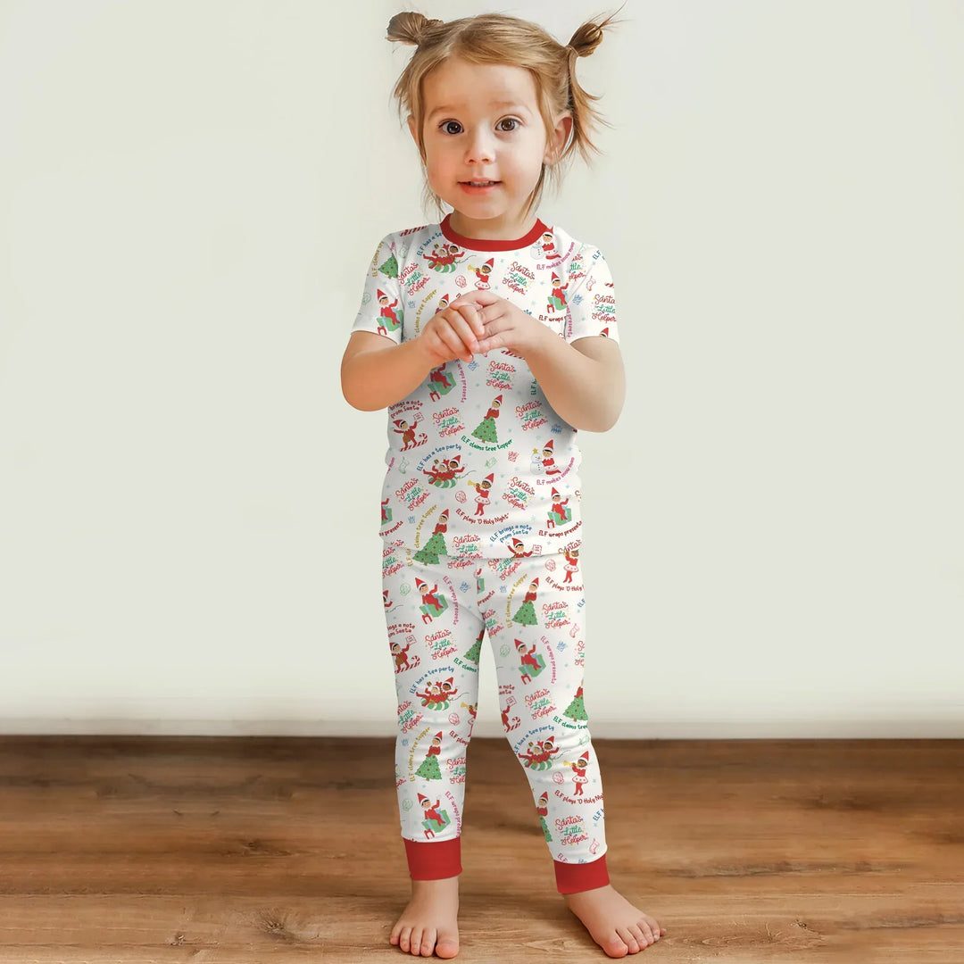Zweiteiliges, kurzärmliges Pyjama-Set mit Marienkäfern