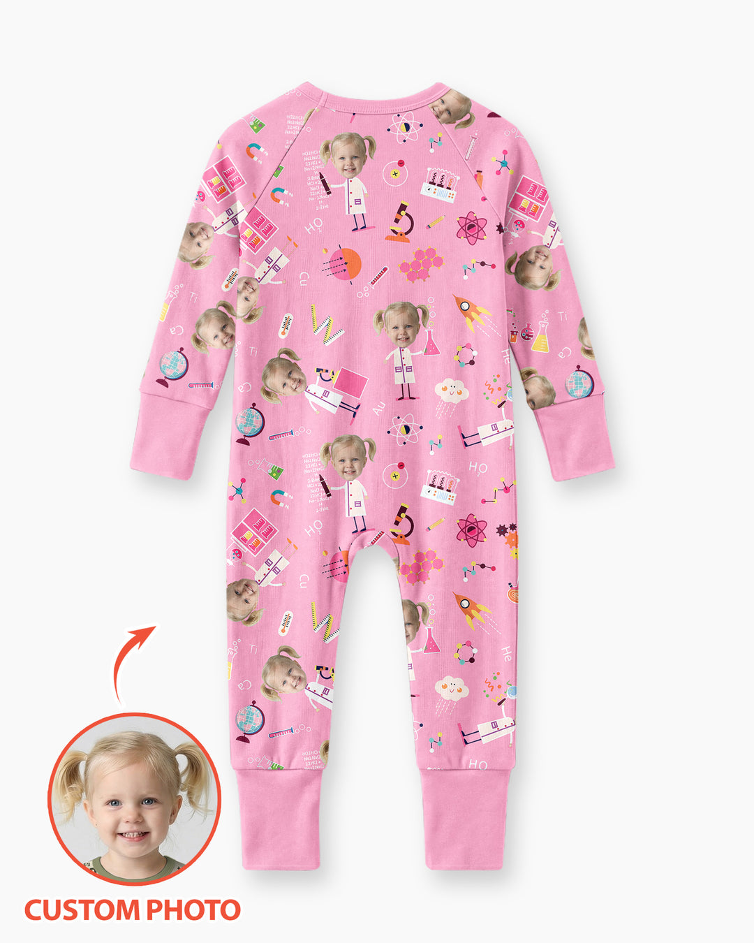 Gerippte Babykleidung mit individuellem Foto - Weich &amp; Skizzenhaft