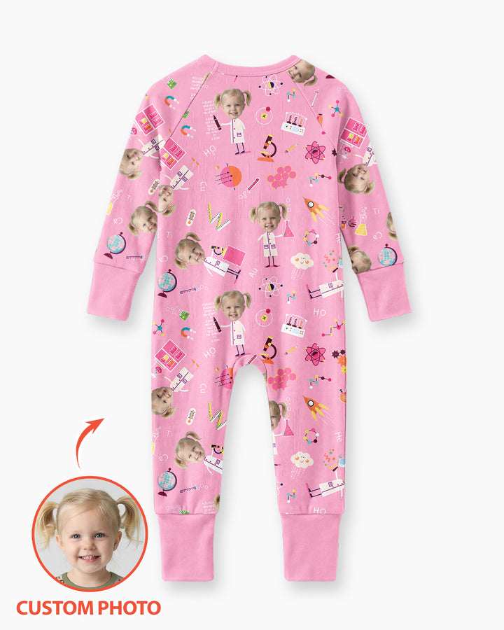 Gerippte Babykleidung mit individuellem Foto - Weich &amp; Skizzenhaft