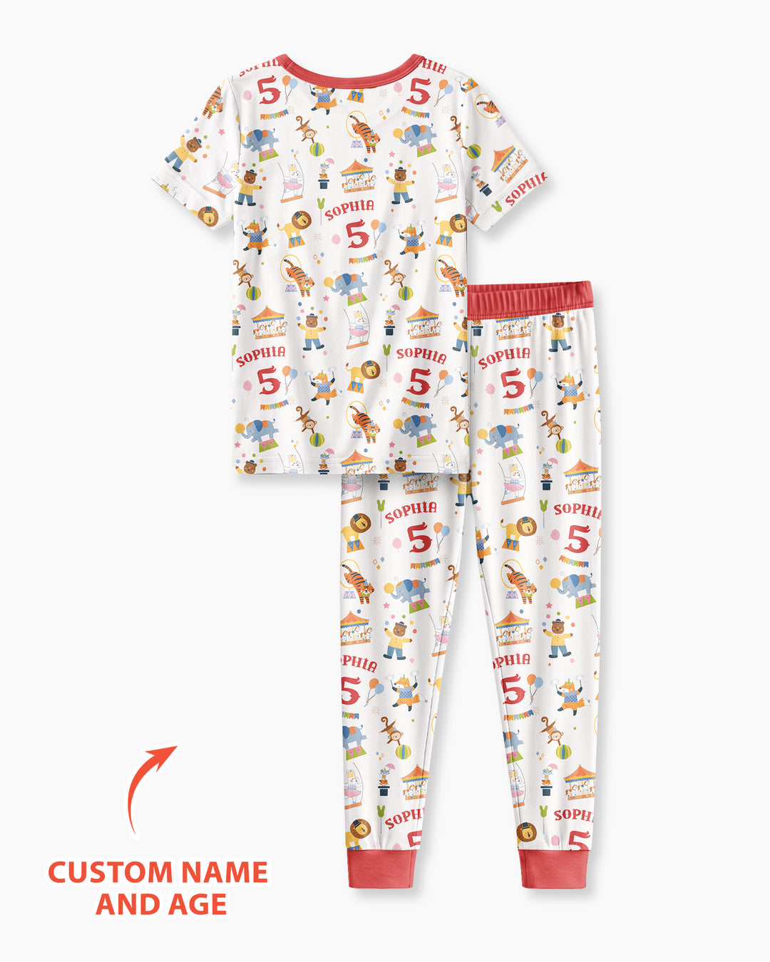 Zweiteiliges, kurzärmliges Pyjama-Set mit Marienkäfern