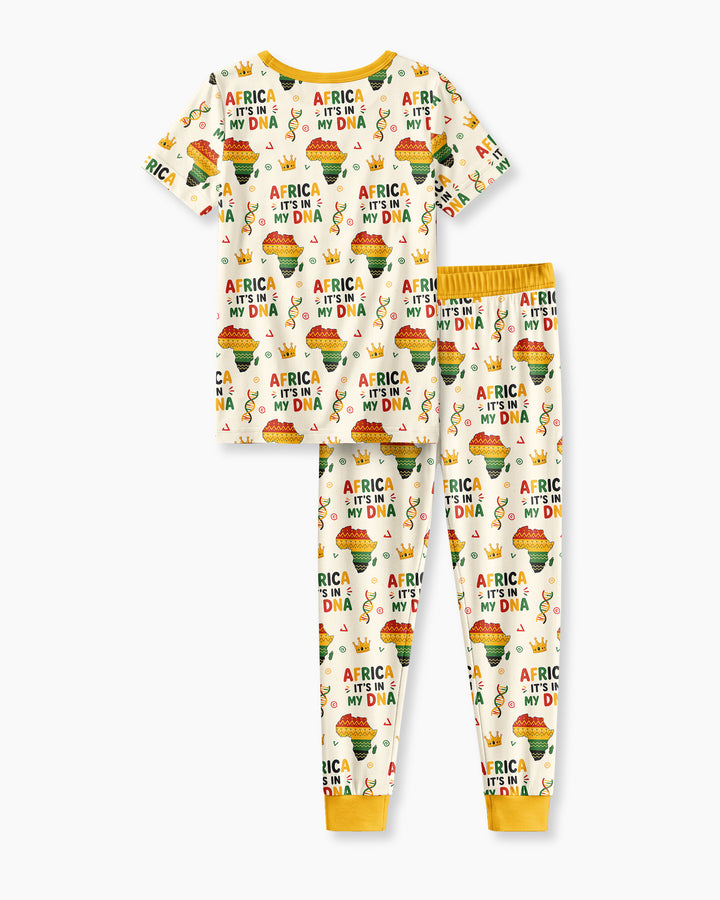 Zweiteiliges, kurzärmliges Pyjama-Set mit Marienkäfern