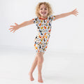Whimsy Woodland Cats Bamboo Two Piece Short Sleeve Shorts Pajama Set