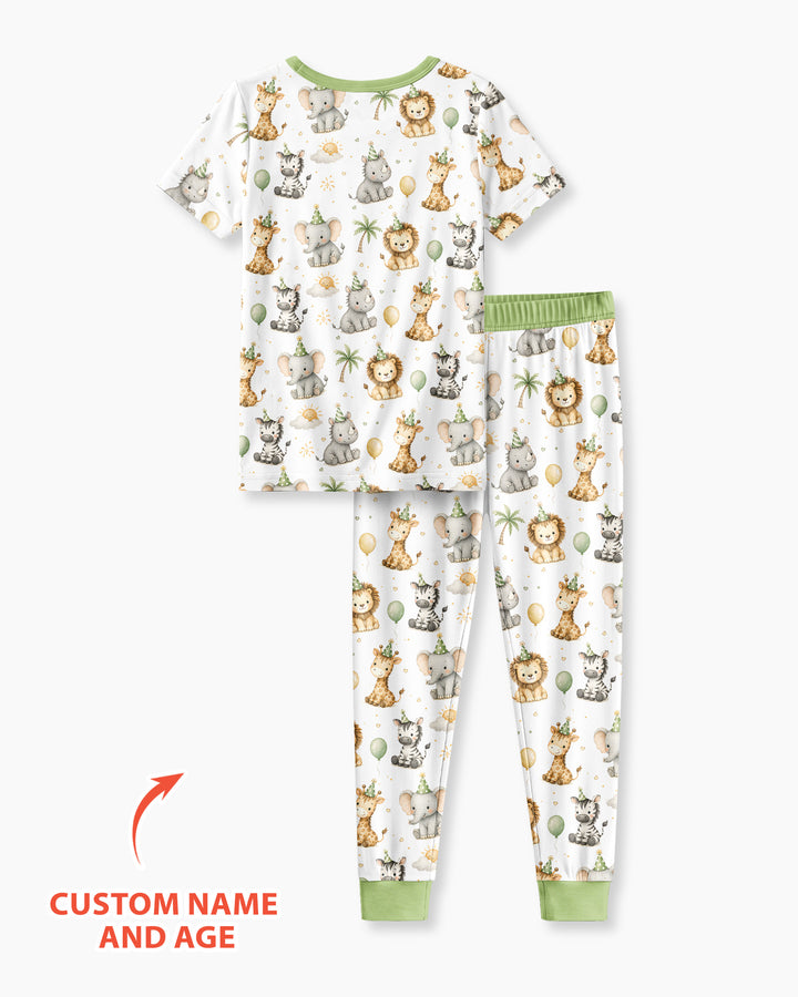 Zweiteiliges, kurzärmliges Pyjama-Set mit Marienkäfern