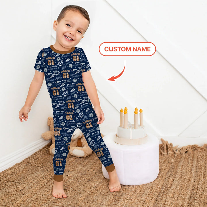 Zweiteiliges, kurzärmliges Pyjama-Set mit Marienkäfern