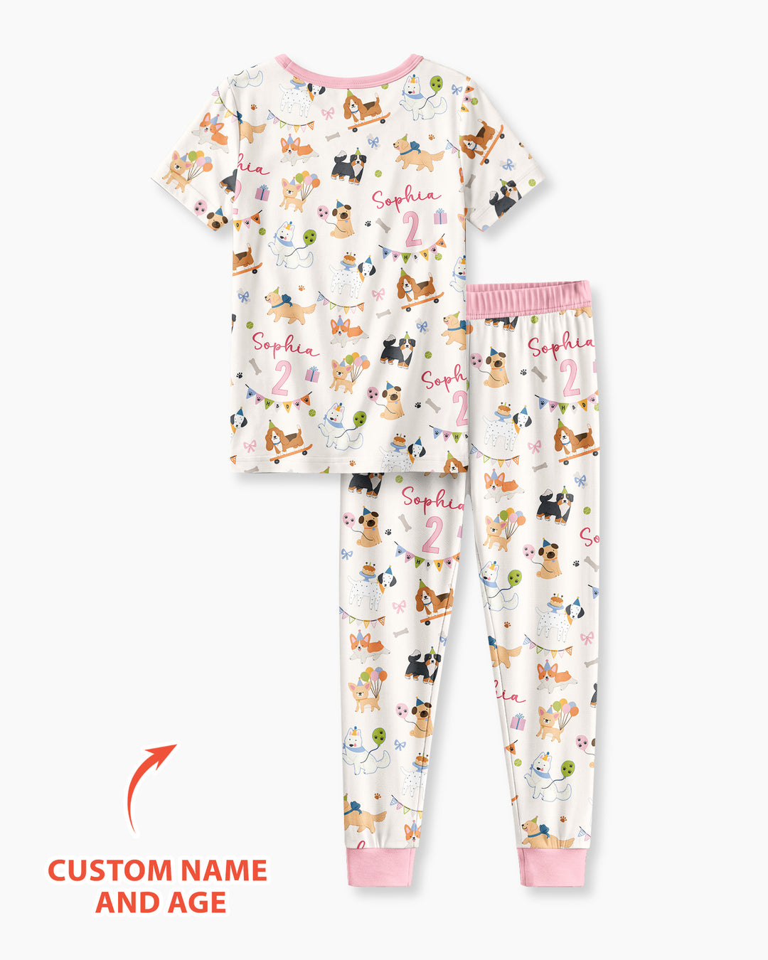 Zweiteiliges, kurzärmliges Pyjama-Set mit Marienkäfern