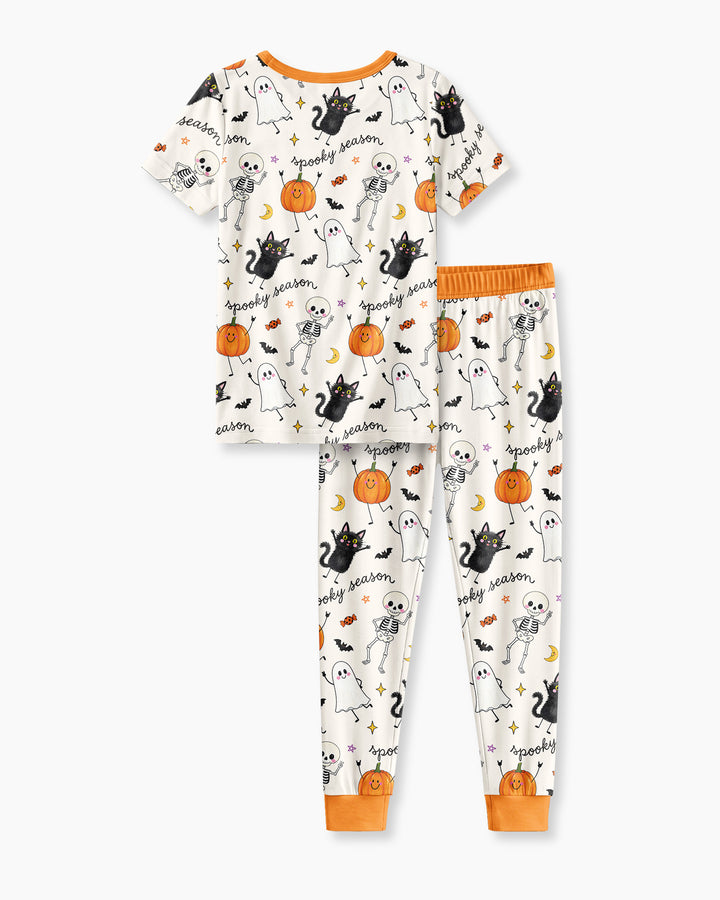 Zweiteiliges, kurzärmliges Pyjama-Set mit Marienkäfern