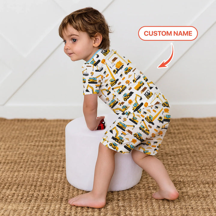 Zweiteiliges Pyjama-Set mit kurzen Ärmeln und Shorts im Sommer-Design