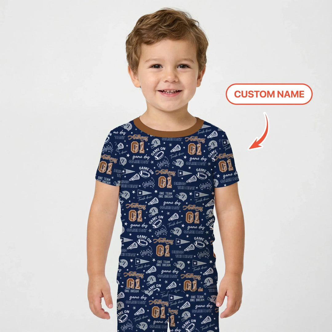 Zweiteiliges, kurzärmliges Pyjama-Set mit Marienkäfern