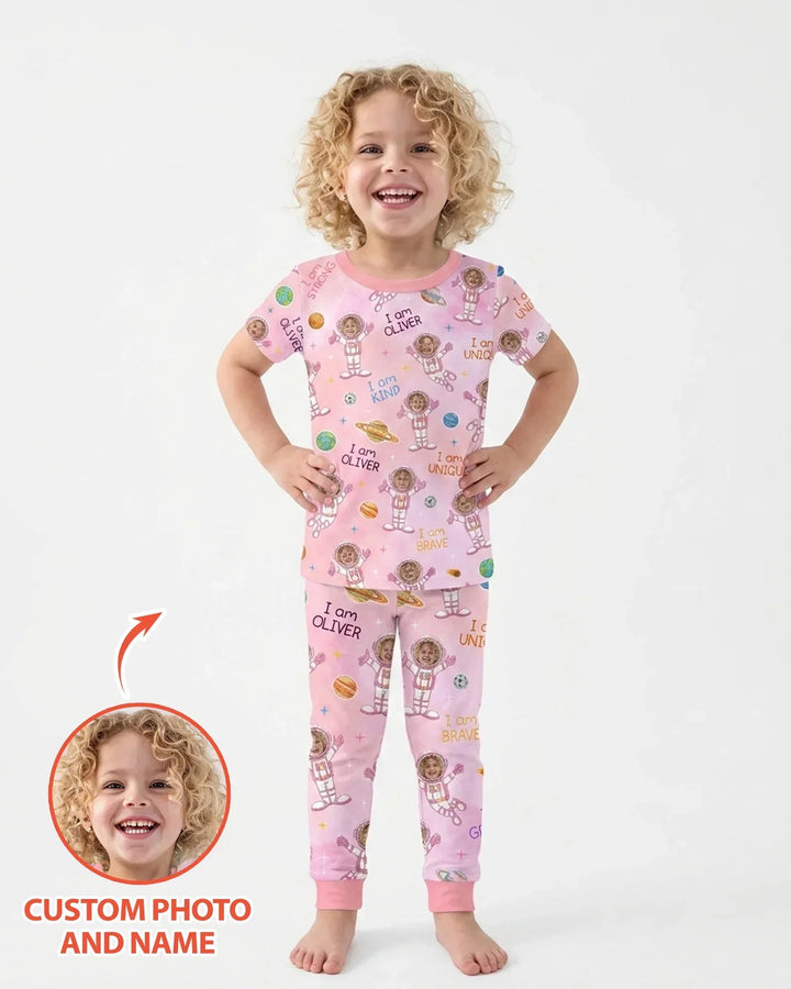 Schlafanzug-Set zweiteilig, kurze Ärmel, kurze Hose, Bambus