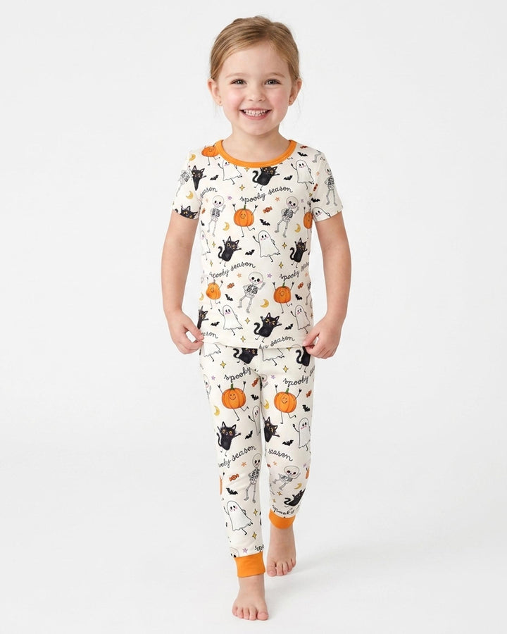 Zweiteiliges, kurzärmliges Pyjama-Set mit Marienkäfern
