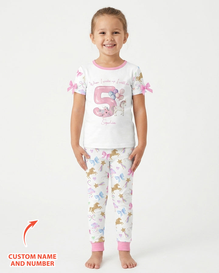 Zweiteiliges, kurzärmliges Pyjama-Set mit Marienkäfern