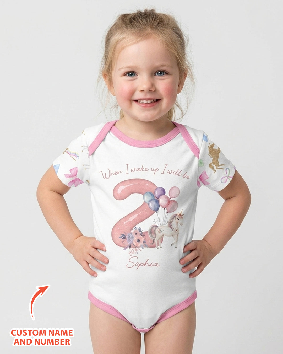 Gerippte Babykleidung mit individuellem Foto - Weich &amp; Skizzenhaft