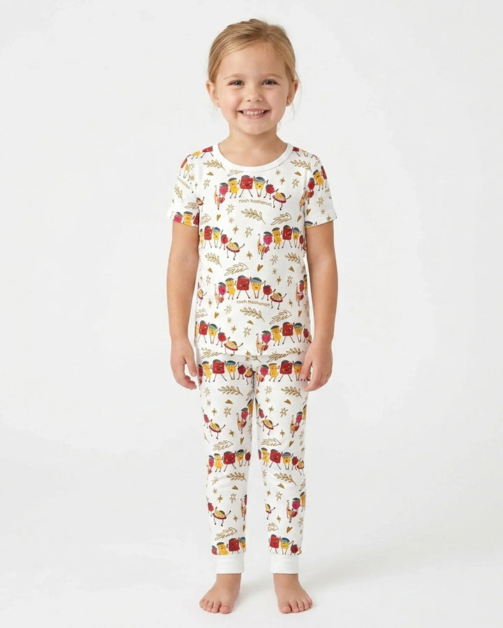 Zweiteiliges, kurzärmliges Pyjama-Set mit Marienkäfern
