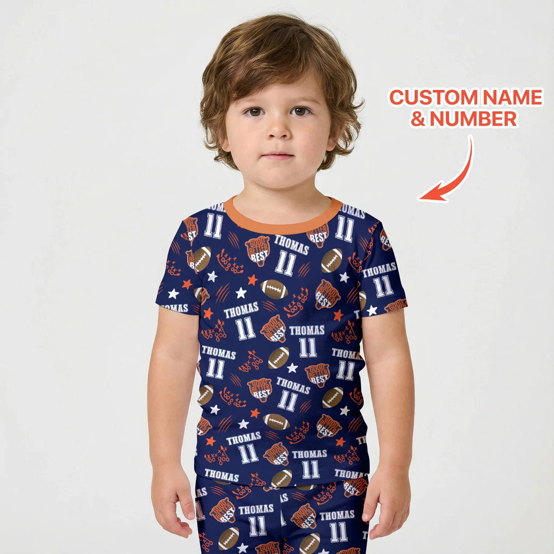 Zweiteiliges Pyjama-Set mit kurzen Ärmeln und Shorts im Sommer-Design