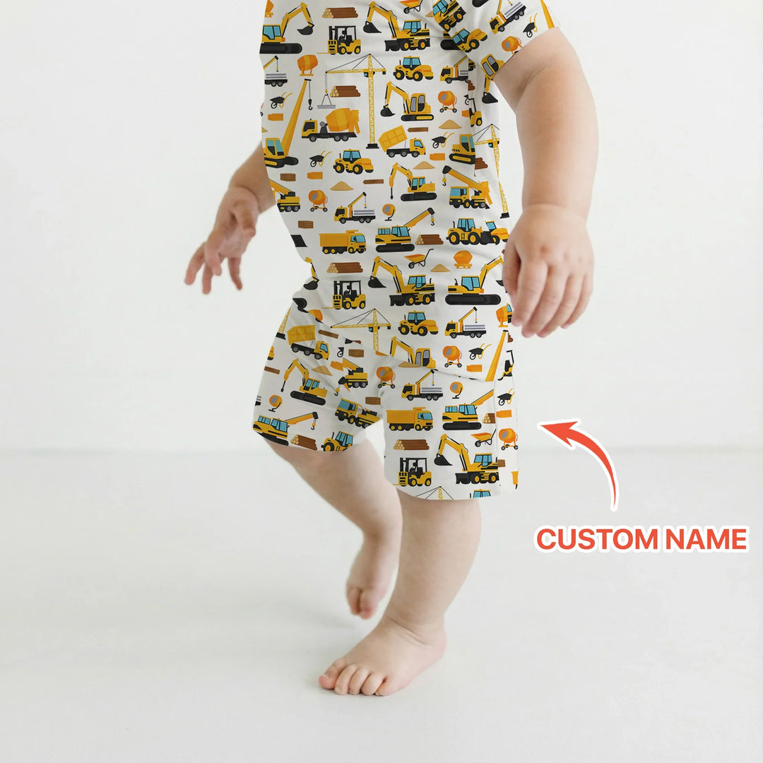Zweiteiliges Pyjama-Set mit kurzen Ärmeln und Shorts im Sommer-Design