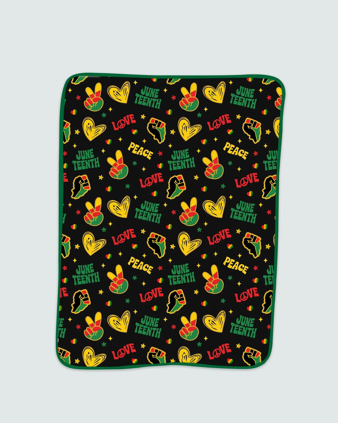 Peace Love Juneteenth Bamboo Blanket