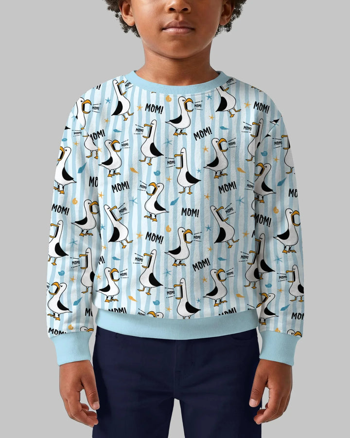 Seagull mom Mom MOM Bamboo Crewneck Sweatshirt