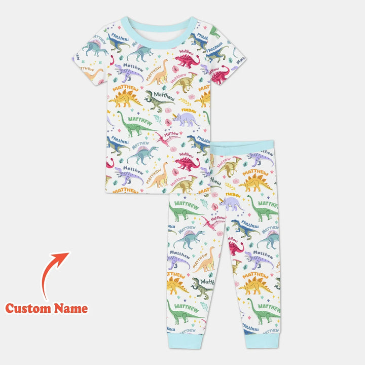 Zweiteiliges, kurzärmliges Pyjama-Set mit Marienkäfern