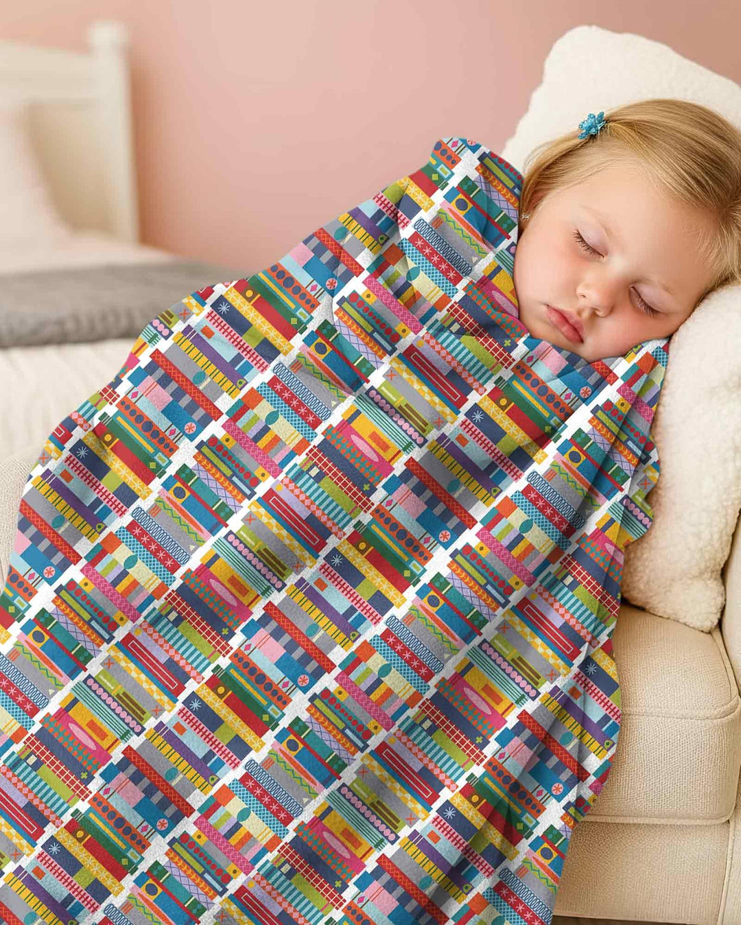 Rainbow Bookshelf Bamboo Blanket