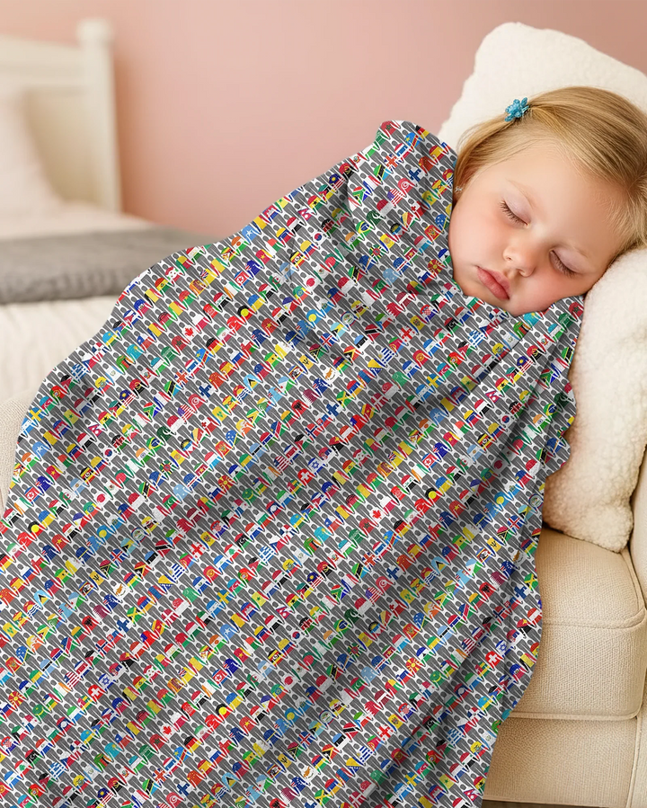 Around The World Bamboo Blanket