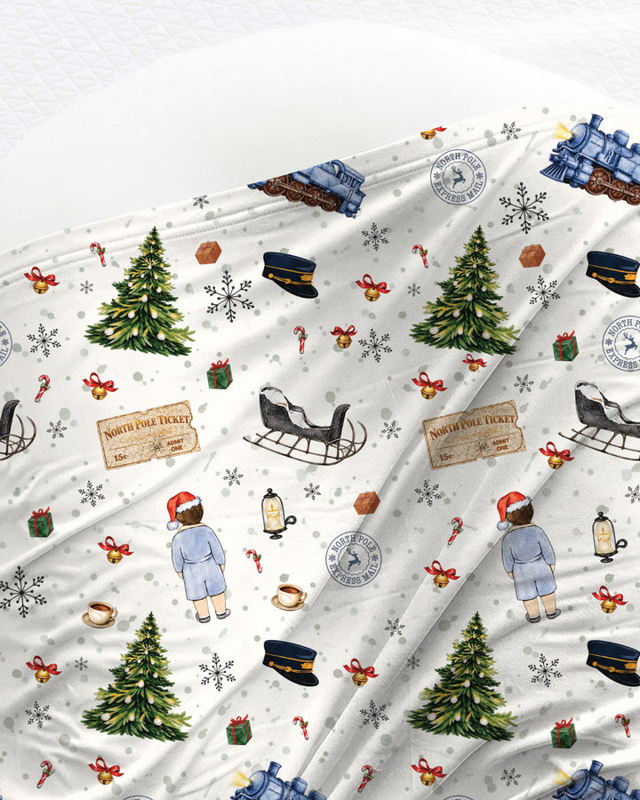 North Pole Adventure Bamboo Swaddle Blanket
