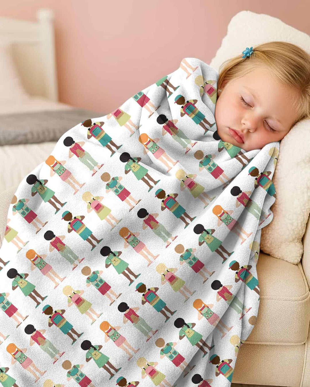 Little Friends Everywhere Bamboo Blanket