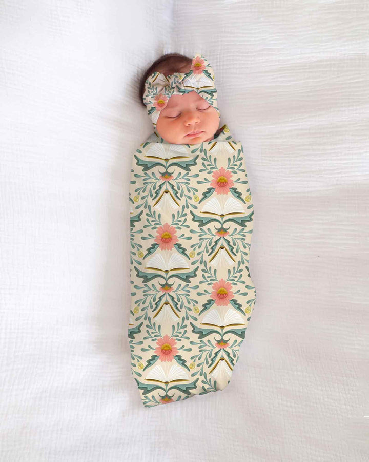 Blooming Stories swaddle blanket