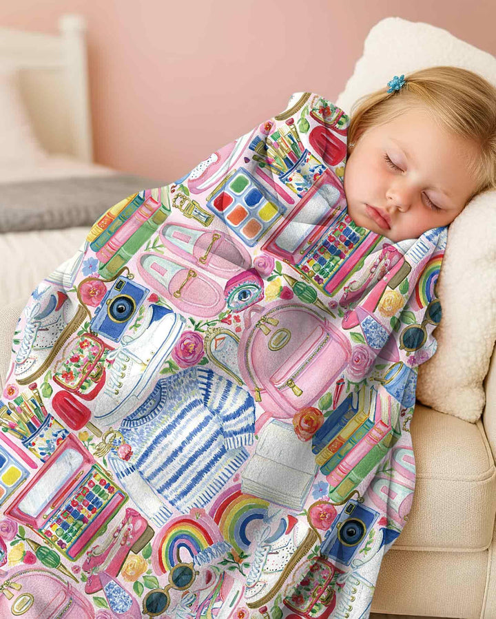 Sweet School Adventure Bamboo Blanket