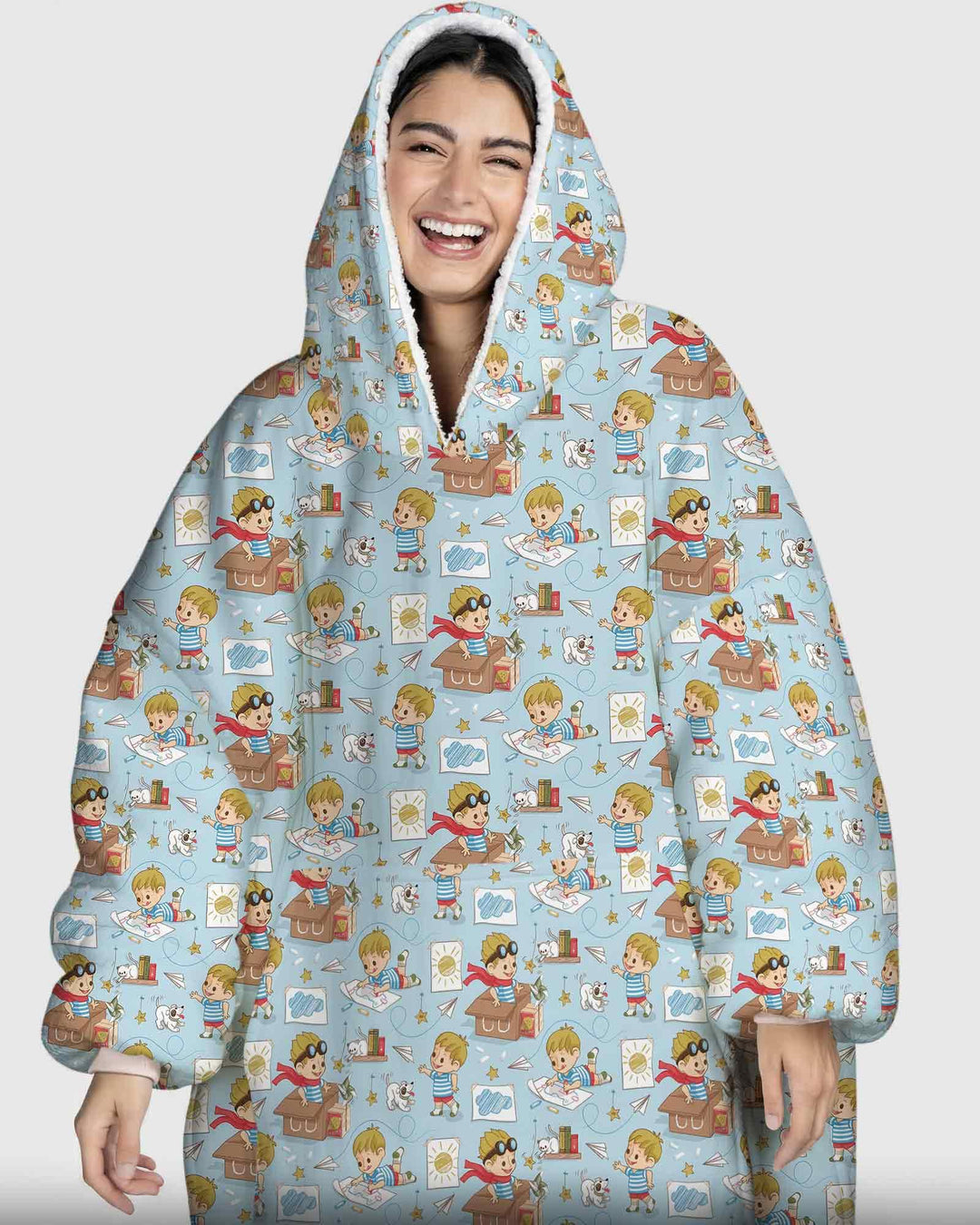 Benutzerdefinierter Bambus-Deckenhoodie (Vorlage)