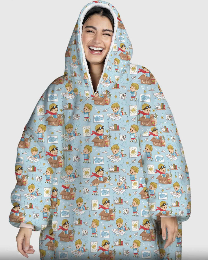 Benutzerdefinierter Bambus-Deckenhoodie (Vorlage)