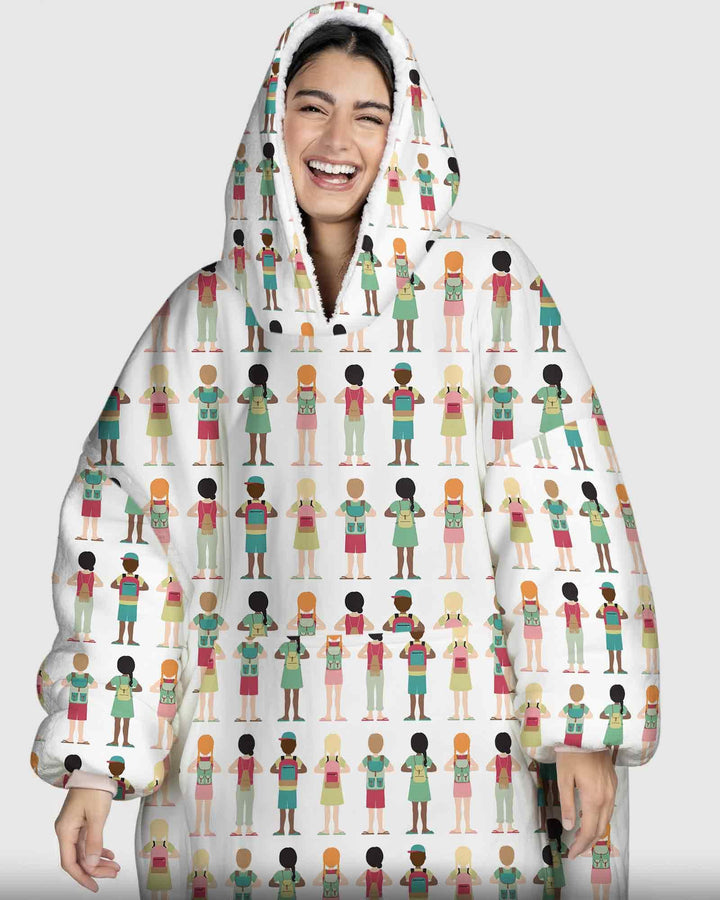 Little Friends Everywhere Bamboo Blanket Hoodie