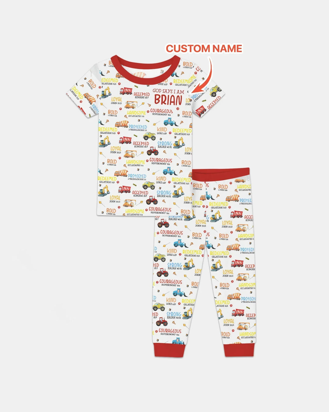 Zweiteiliges, kurzärmliges Pyjama-Set mit Marienkäfern