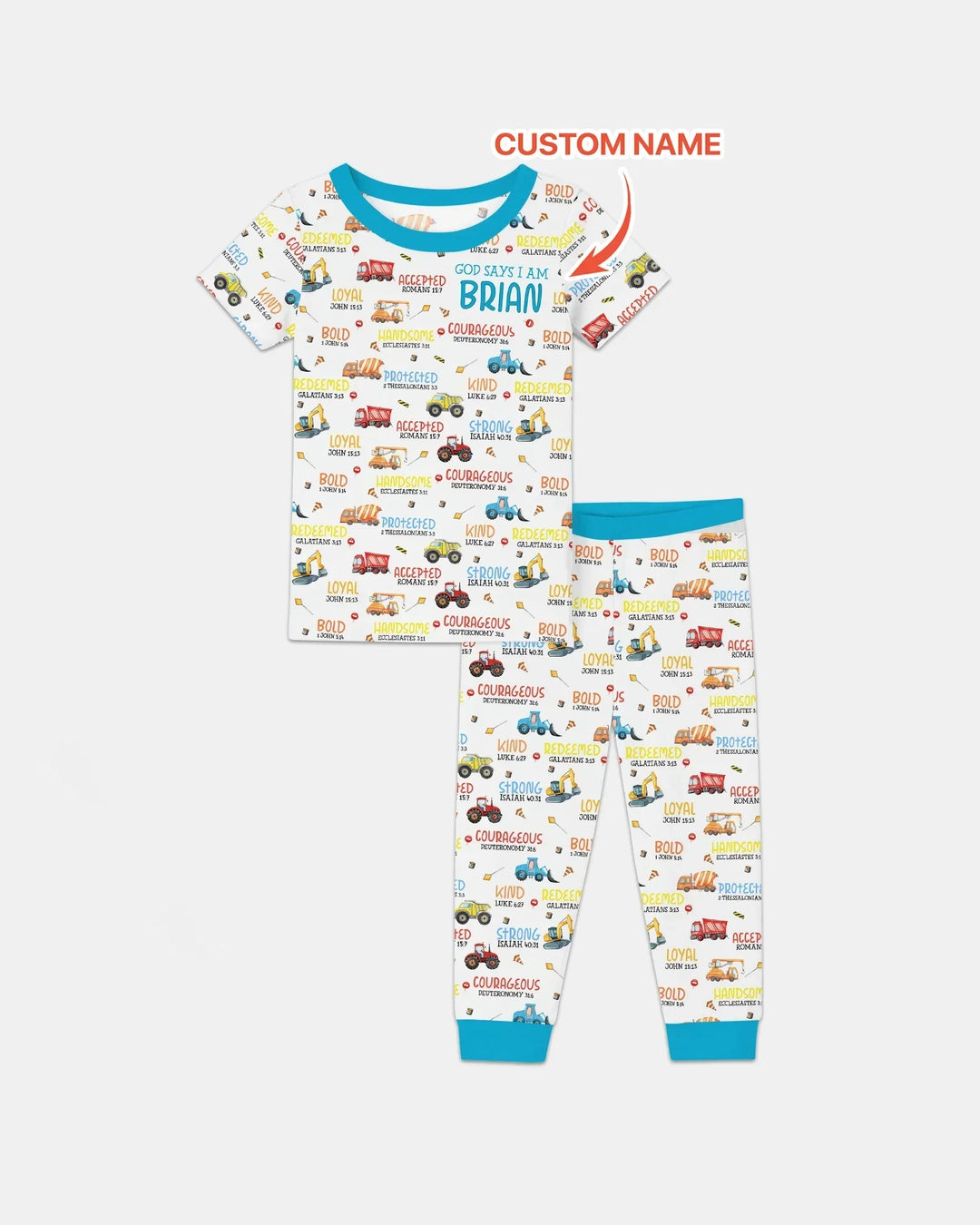 Zweiteiliges, kurzärmliges Pyjama-Set mit Marienkäfern