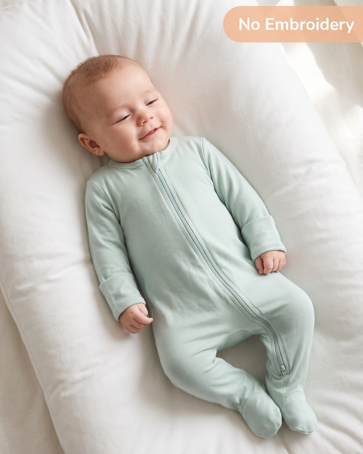 Gerippte Babykleidung mit individuellem Foto - Weich &amp; Skizzenhaft