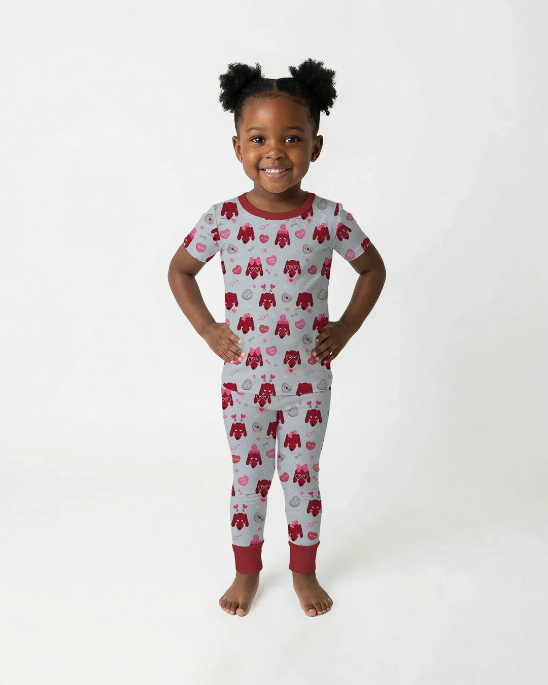 Zweiteiliges, kurzärmliges Pyjama-Set mit Marienkäfern