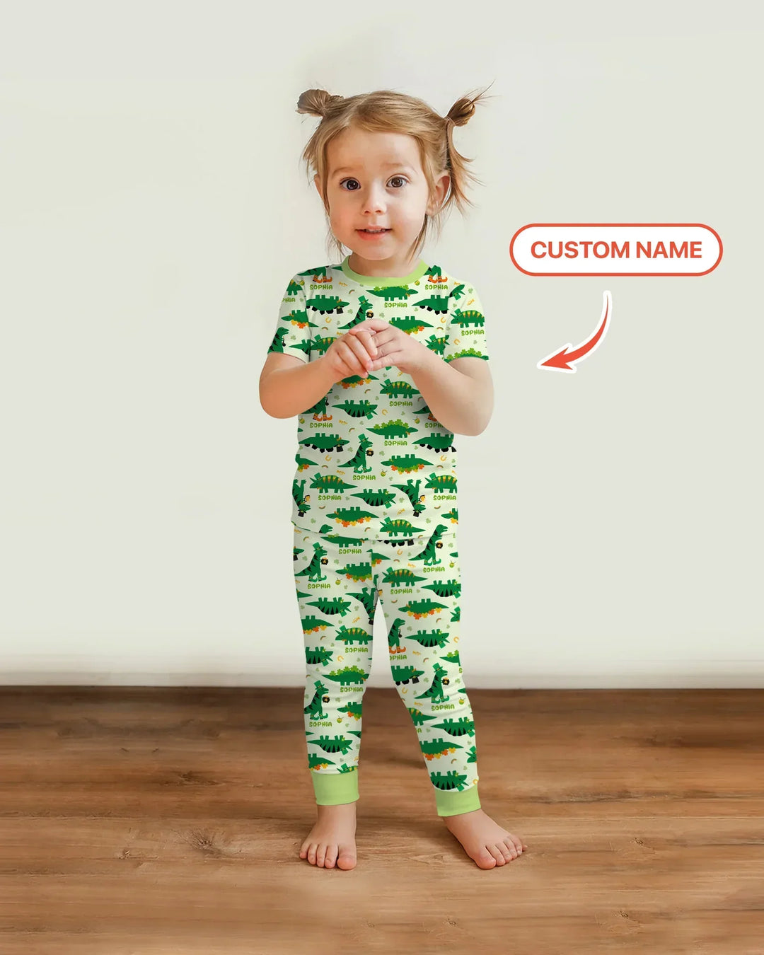 Zweiteiliges, kurzärmliges Pyjama-Set mit Marienkäfern