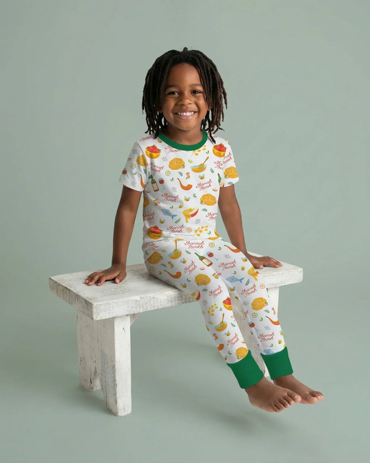 Zweiteiliges, kurzärmliges Pyjama-Set mit Marienkäfern