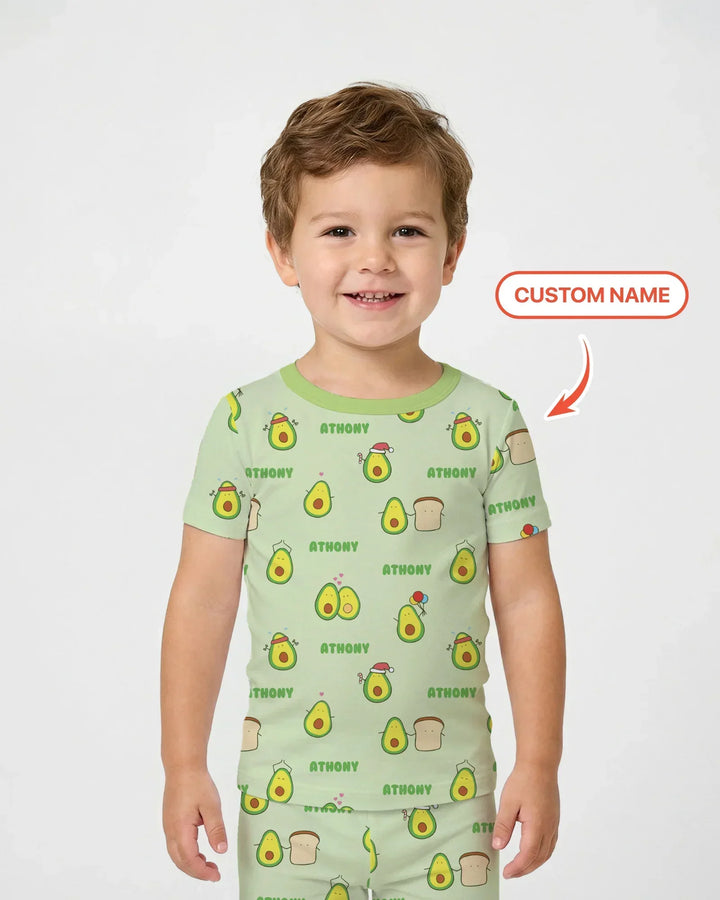 Zweiteiliges, kurzärmliges Pyjama-Set mit Marienkäfern