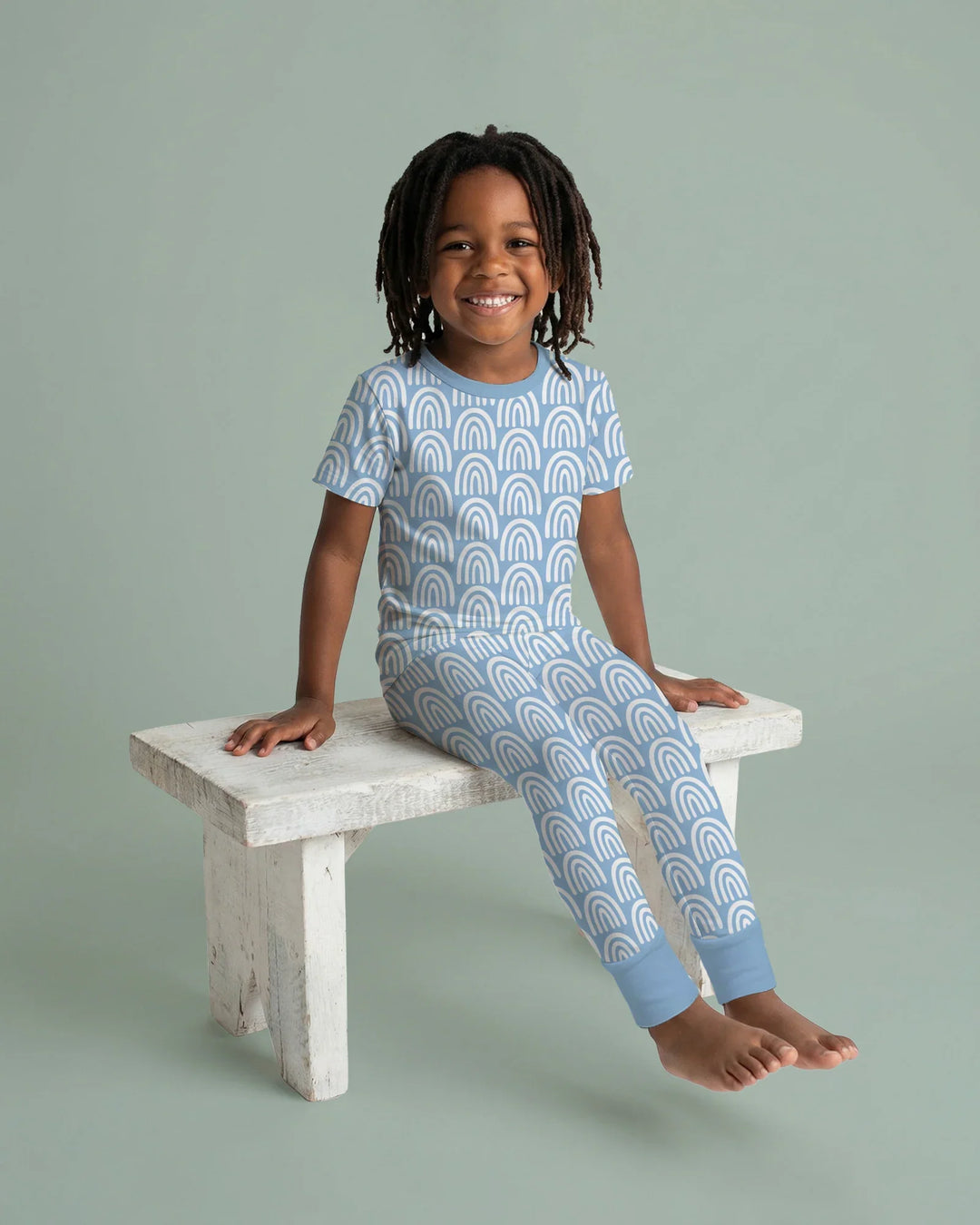 Zweiteiliges, kurzärmliges Pyjama-Set mit Marienkäfern